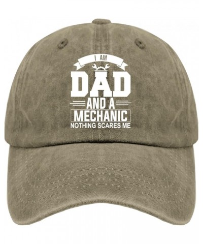 I am dads Baseball Cap Funny Golf hat Cyan Blue Womens Trucker hat Gifts for Son Cool Hat Pigment Khaki $11.59 Sun Hats