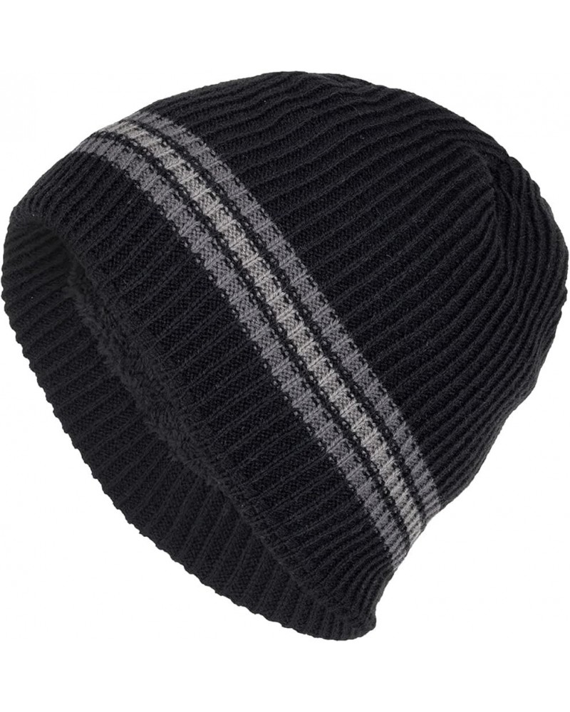 Beanies Women Winter Thermal Skullies Knit Beanie Classic Beanie Outdoor Beanie Cozy Slouchy Skullies Foldable Skull Cap Blac...