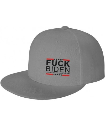 Fuck-Biden Flag-Denim Hats Cowboy Knit hat Baseball Caps Fisherman's hat Gray $13.99 Baseball Caps