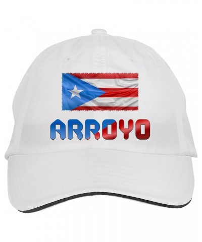 Arroyo Puerto Rican Puerto Rico Hat Adjustable Cap, DesX70 White $12.86 Baseball Caps