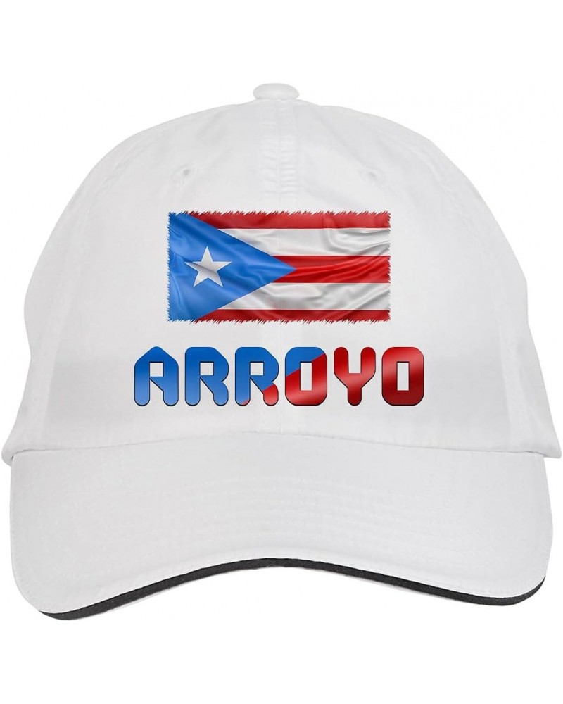 Arroyo Puerto Rican Puerto Rico Hat Adjustable Cap, DesX70 White $12.86 Baseball Caps