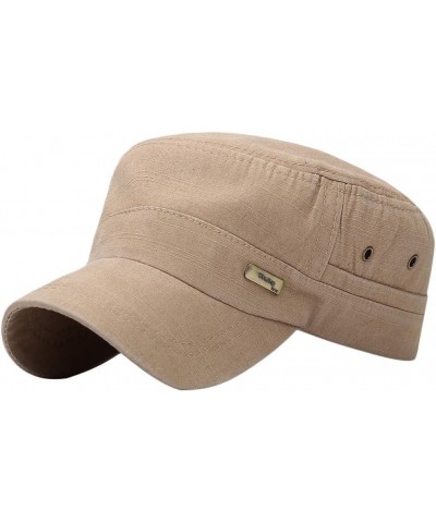 Summer Hats for Women Baseball Sun Flat Vintage Fashion Hat Sport Cap Unisex Cap Style Baseball Caps Khaki $8.12 Baseball Caps