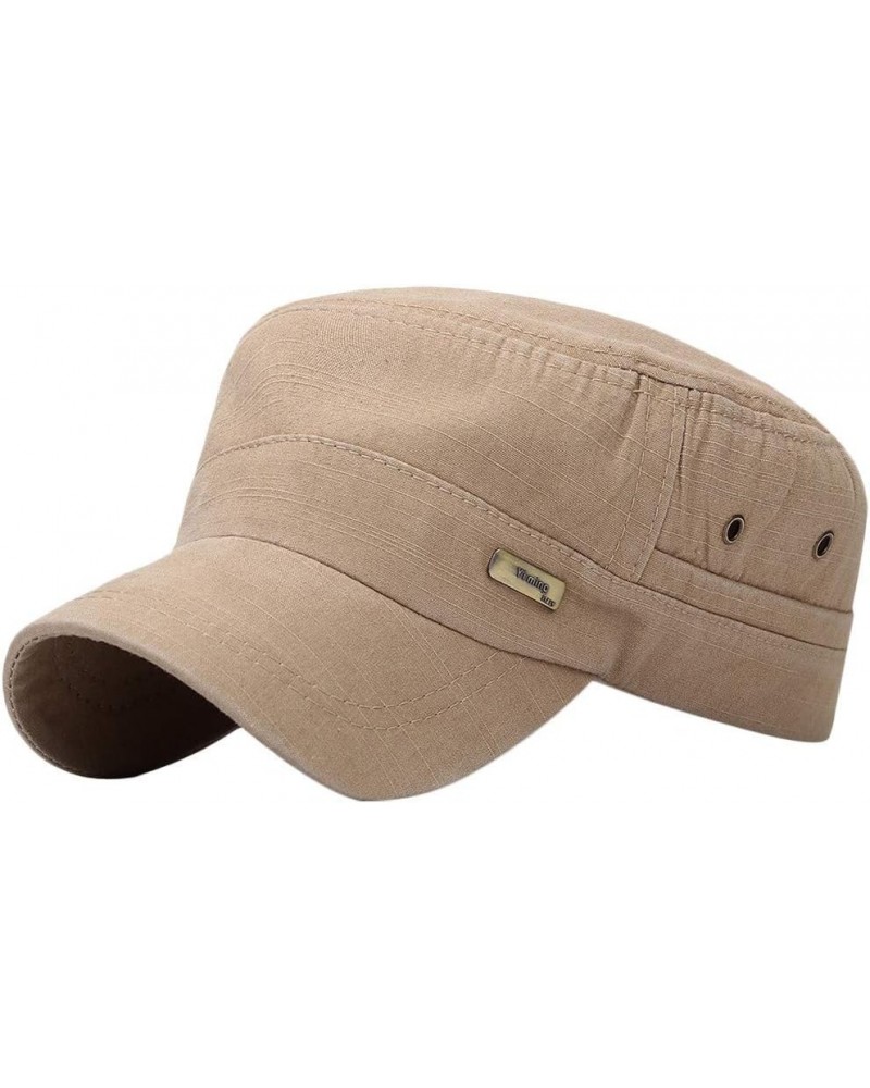 Summer Hats for Women Baseball Sun Flat Vintage Fashion Hat Sport Cap Unisex Cap Style Baseball Caps Khaki $8.12 Baseball Caps