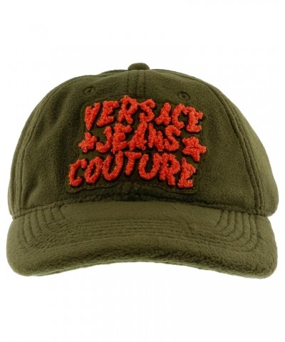 JEANS COUTURE Dark Olive/Flame Orange Signature Baseball Cap for Mens $48.44 Baseball Caps