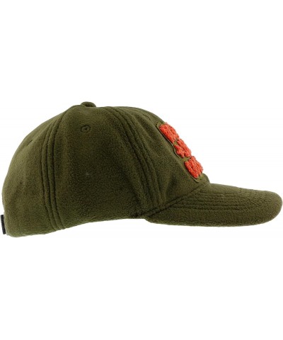 JEANS COUTURE Dark Olive/Flame Orange Signature Baseball Cap for Mens $48.44 Baseball Caps