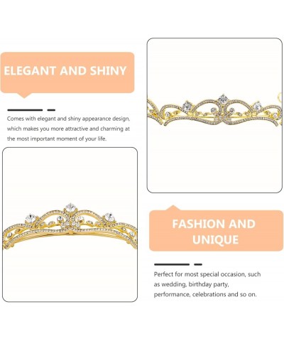 Rhinestone Wedding Tiara Baroque Bride Crown Bridal Wedding Headband Party Hair Accessories For Women Girls Birthday Party Pr...