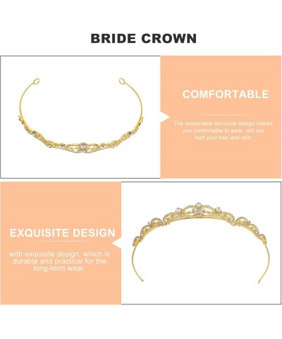 Rhinestone Wedding Tiara Baroque Bride Crown Bridal Wedding Headband Party Hair Accessories For Women Girls Birthday Party Pr...