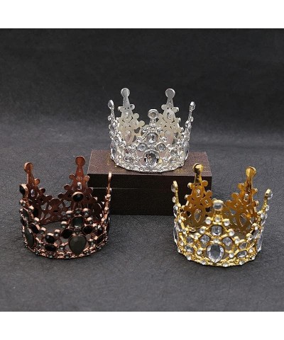 Hair Jewelry Crown Tiaras for Women Bridal Wedding Tiaras Crystal Little Crown Brithday Cake Baking Decorative Head Jewelry C...