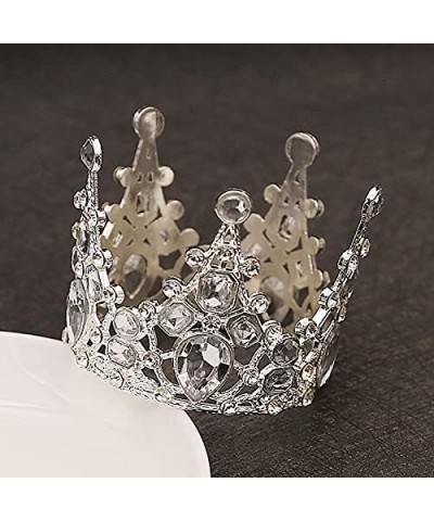 Hair Jewelry Crown Tiaras for Women Bridal Wedding Tiaras Crystal Little Crown Brithday Cake Baking Decorative Head Jewelry C...