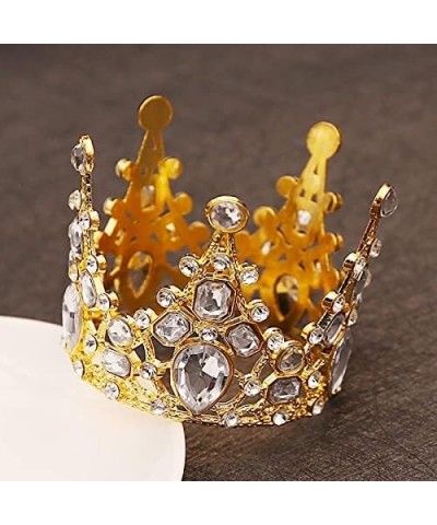 Hair Jewelry Crown Tiaras for Women Bridal Wedding Tiaras Crystal Little Crown Brithday Cake Baking Decorative Head Jewelry C...