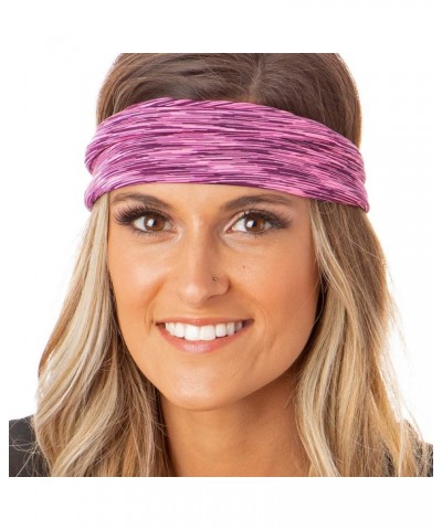 Women's Adjustable & Stretchy Xflex Bright Running Headbands Packs Black & Pink 2pk $10.80 Headbands