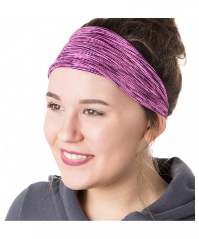 Women's Adjustable & Stretchy Xflex Bright Running Headbands Packs Black & Pink 2pk $10.80 Headbands