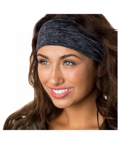 Women's Adjustable & Stretchy Xflex Bright Running Headbands Packs Black & Pink 2pk $10.80 Headbands