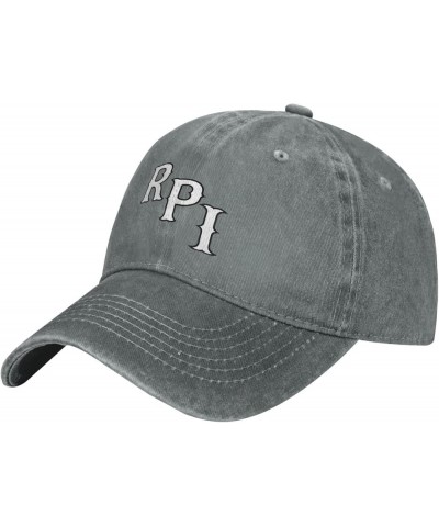 Rensselaer Polytechnic Institute Cowboy Hats，Unisex Adjustable for Hat Baseball Cap Casquette Gray $14.24 Cowboy Hats