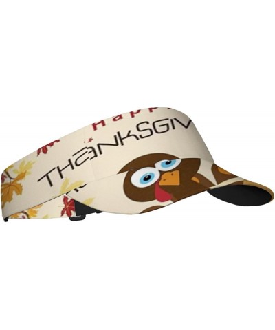 2024 Sun Sports Visor Men Women,Adjustable Empty Top Hat Brown Orange_30 $19.25 Visors