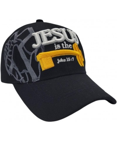 Jesus - Christian Religious Baseball Cap - Adult Hat Black $10.30 Baseball Caps