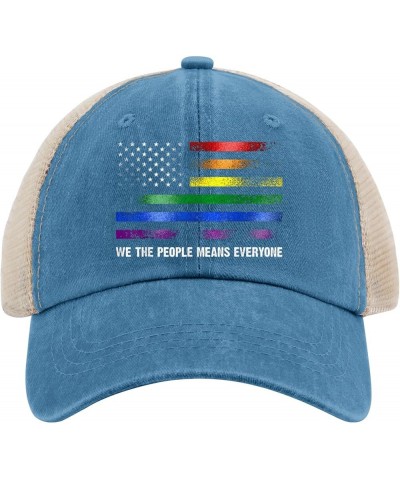 We The People Means Everyone Hats Gifts for Women Hats for Mens Womens AllBlack Cowgirl Hat Cowgirl Hat Lake Blue $13.56 Cowb...