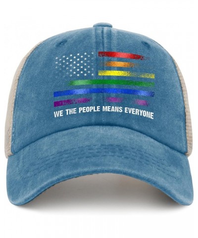 We The People Means Everyone Hats Gifts for Women Hats for Mens Womens AllBlack Cowgirl Hat Cowgirl Hat Lake Blue $13.56 Cowb...