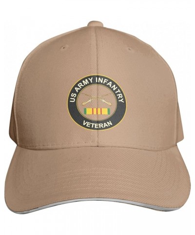 US Army Infantry Veteran Sandwich Cap Unisex Classic Baseball Capunisex Adjustable Casquette Dad Hat Natural $10.11 Baseball ...