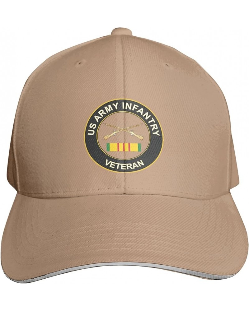 US Army Infantry Veteran Sandwich Cap Unisex Classic Baseball Capunisex Adjustable Casquette Dad Hat Natural $10.11 Baseball ...