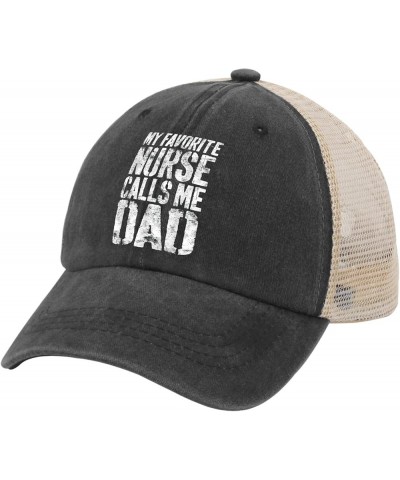 My Favorite Nurse Call Me Dad Hat Gifts for Women Hats for Women Mens AllBlack Vintage Hats Custom Hat Allblack $11.95 Cowboy...