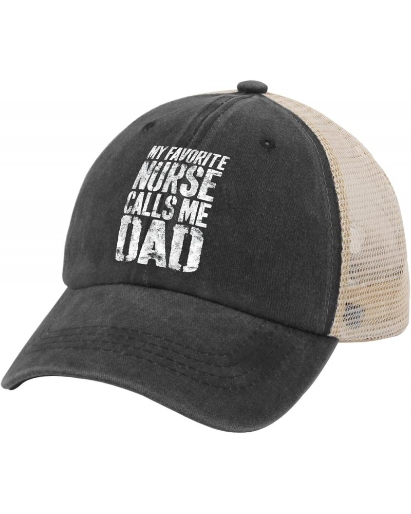 My Favorite Nurse Call Me Dad Hat Gifts for Women Hats for Women Mens AllBlack Vintage Hats Custom Hat Allblack $11.95 Cowboy...