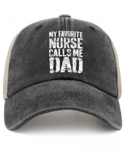 My Favorite Nurse Call Me Dad Hat Gifts for Women Hats for Women Mens AllBlack Vintage Hats Custom Hat Allblack $11.95 Cowboy...