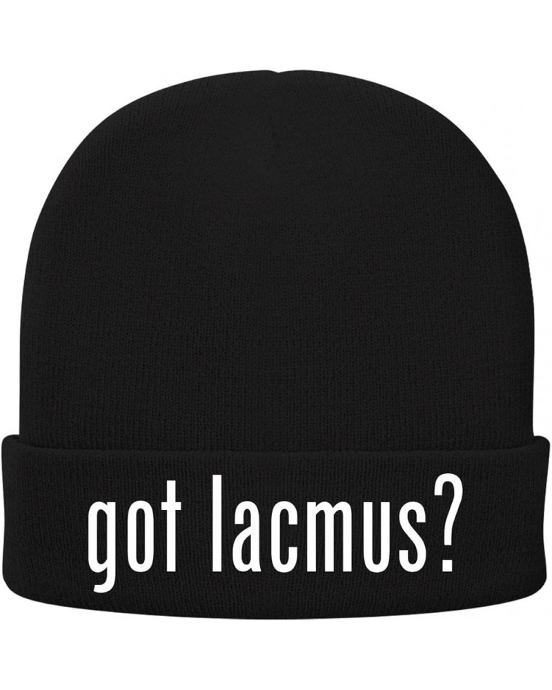 got Lacmus? - Soft Adult Beanie Cap Black $15.23 Skullies & Beanies