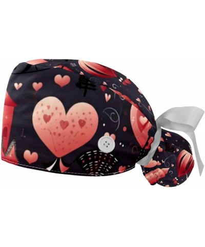 Hearts Flower Adjustable Working Cap with Sweatband Suitable for Men and Women Color 6 $10.77 Skullies & Beanies