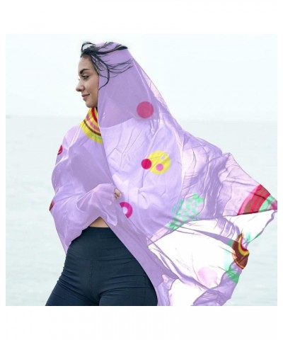 Scarves for Women Lightweight Bridal Wedding Wraps Scarf Beach Sunscreen Shawl Catcus Black Multicolor 9 $12.95 Scarves