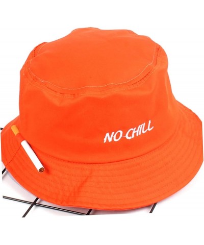 2pcs Fisherman's Hat Women's Hats Embroidered Sun Hat Girls Hats Sunshade Caps Hat for Women Fisherman Orange $9.56 Bucket Hats