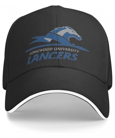 Longwood A University Unisex Classic Hat Adjustable Fashion Casquette for Men Women Black $7.94 Baseball Caps