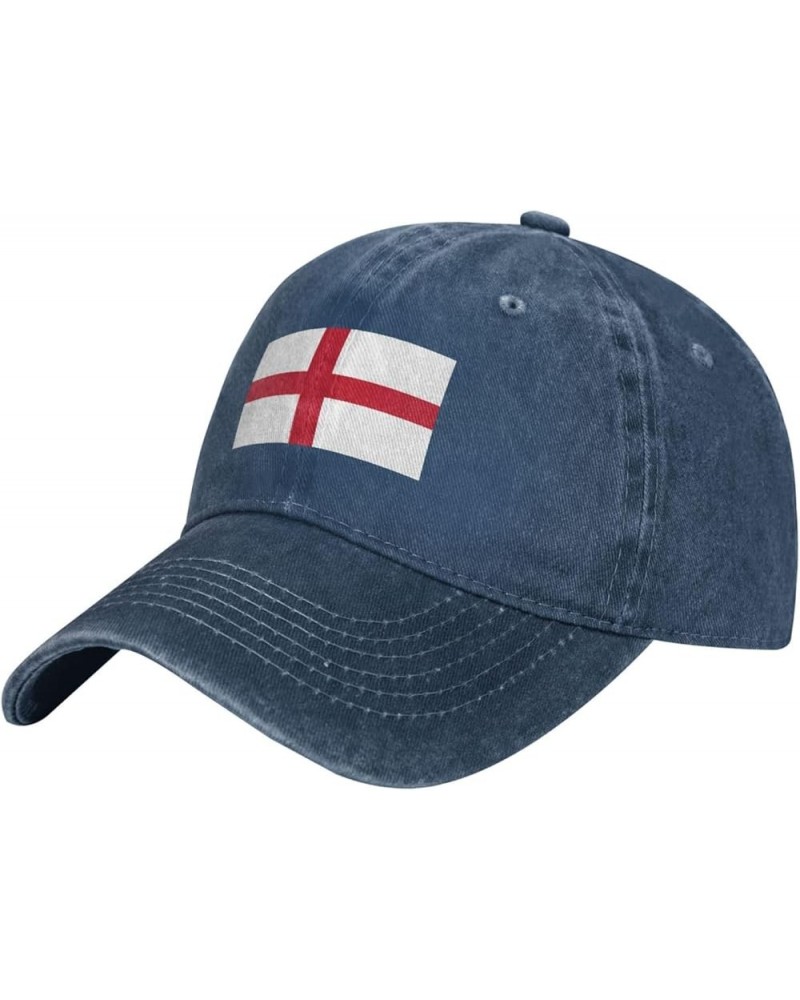 Flag of England Dad Hat Vintage Baseball Cap for Men Women Hats Gifts Trucker Caps Navy Blue $13.20 Baseball Caps