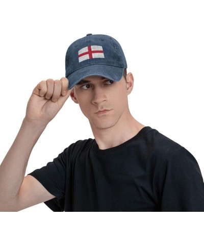 Flag of England Dad Hat Vintage Baseball Cap for Men Women Hats Gifts Trucker Caps Navy Blue $13.20 Baseball Caps