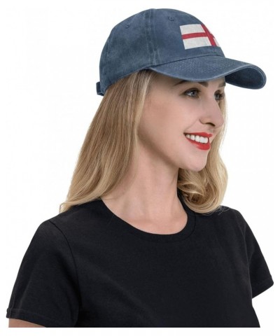 Flag of England Dad Hat Vintage Baseball Cap for Men Women Hats Gifts Trucker Caps Navy Blue $13.20 Baseball Caps