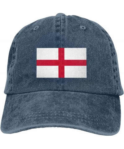 Flag of England Dad Hat Vintage Baseball Cap for Men Women Hats Gifts Trucker Caps Navy Blue $13.20 Baseball Caps