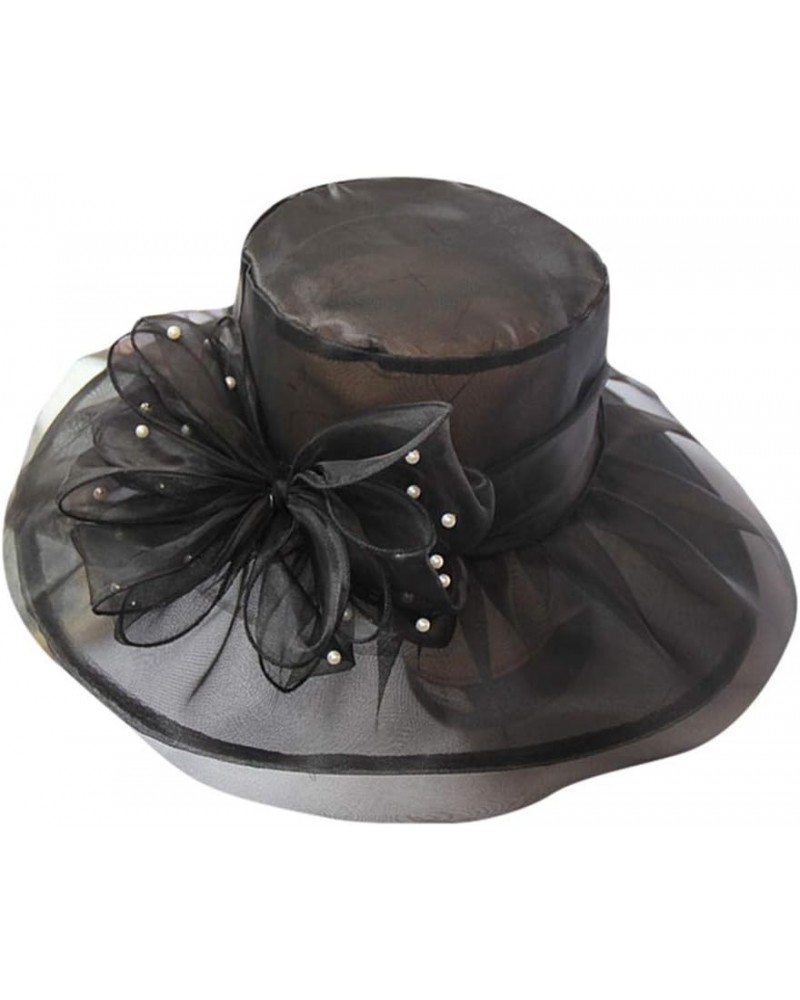 Women's Church Fascinator Bridal Tea Party Wedding Hat Baseball Cap Girls Black-b $8.10 Baseball Caps