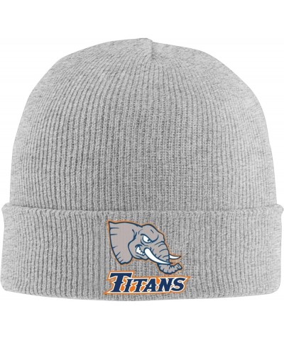 Cal State Fullerton Titans Beanie Hat for Men and Women Winter Warm Hats Knit Slouchy Thick Skull Cap Gray $7.53 Skullies & B...