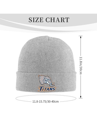 Cal State Fullerton Titans Beanie Hat for Men and Women Winter Warm Hats Knit Slouchy Thick Skull Cap Gray $7.53 Skullies & B...