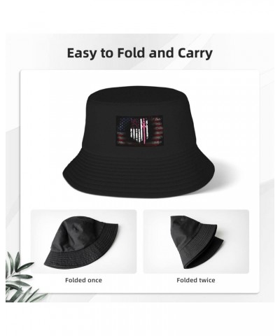 Breast Cancer Awareness American Flag Stay Cool and Stylish with Our Trendy Bucket Hats - Perfect for Summer Fun and Outdoor ...