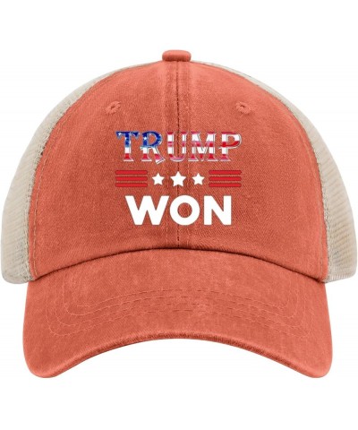 Trump Hat Trump Won Hats for Women Mens AllBlack Golf Hat Cowboy Hat Birthday Hat Vintage Hats Custom Saffron $11.26 Cowboy Hats