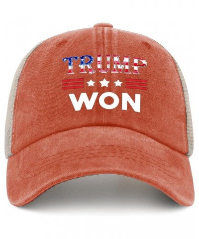 Trump Hat Trump Won Hats for Women Mens AllBlack Golf Hat Cowboy Hat Birthday Hat Vintage Hats Custom Saffron $11.26 Cowboy Hats