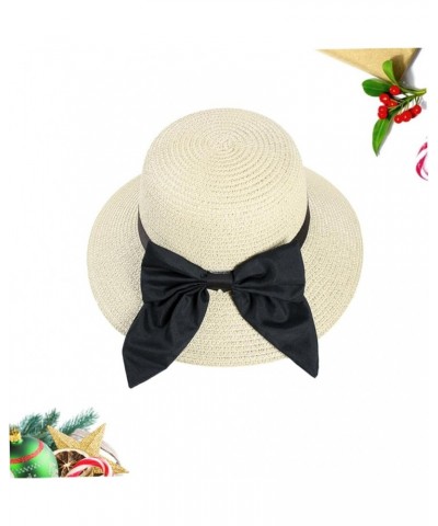 2pcs Beach Hats for Women Garden Hat Women Ladies Summer Hats Straw Hat with Bow Straw Hats for Women Beigex2pcs $10.33 Sun Hats