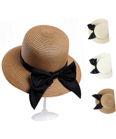 2pcs Beach Hats for Women Garden Hat Women Ladies Summer Hats Straw Hat with Bow Straw Hats for Women Beigex2pcs $10.33 Sun Hats