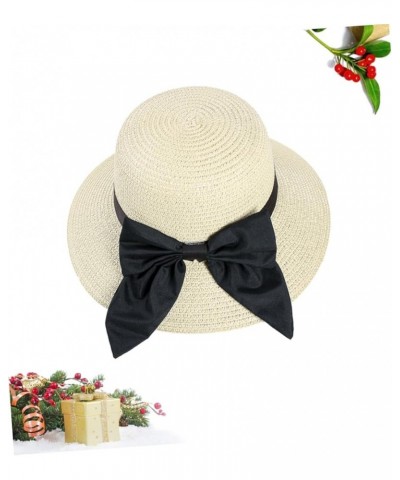 2pcs Beach Hats for Women Garden Hat Women Ladies Summer Hats Straw Hat with Bow Straw Hats for Women Beigex2pcs $10.33 Sun Hats