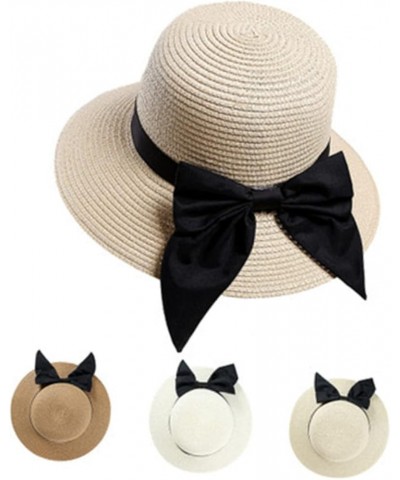 2pcs Beach Hats for Women Garden Hat Women Ladies Summer Hats Straw Hat with Bow Straw Hats for Women Beigex2pcs $10.33 Sun Hats