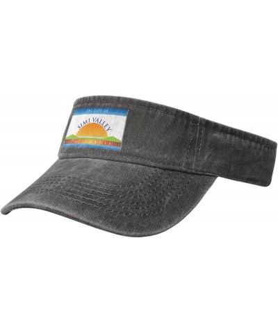 Flag of Simi Valley, California Sun Visor Hats for Women Men Sun Hat Cotton Golf Hat Vintage Baseball Cap Deep Heather $11.08...