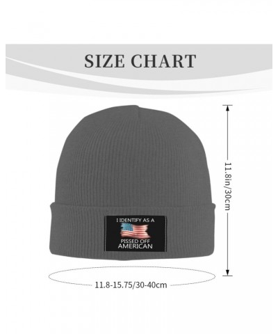 I Identifys As A Pissed Off American Mens Winter Beanie Hats Warm Knit Hats Skull Cap Winter Hat for Women Deep Heather $9.04...