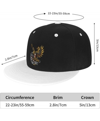 Cool Eagles Baseball Cap for Men Women Snapback Hat Adjustable Flat Bill Hats White $11.37 Baseball Caps