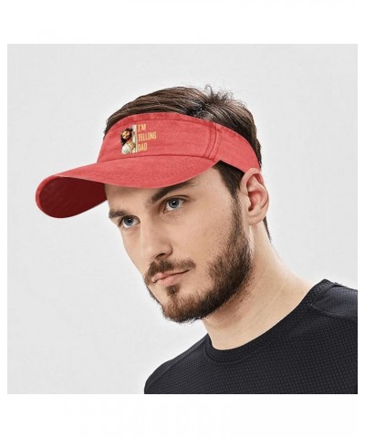 I'm Telling Dad Jesus Caps Sun Visor Hats for Women Visor Hat with Designs Sports Visor Hats Saffron $11.57 Visors